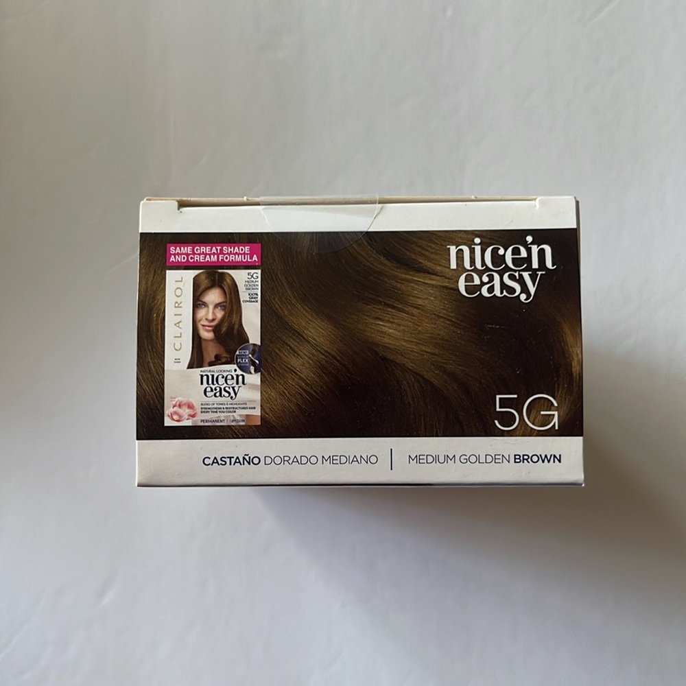 Clairol Nice'n Easy Permanent Hair Color 5G Natural Medium Golden Brown New - Picture 10 of 10